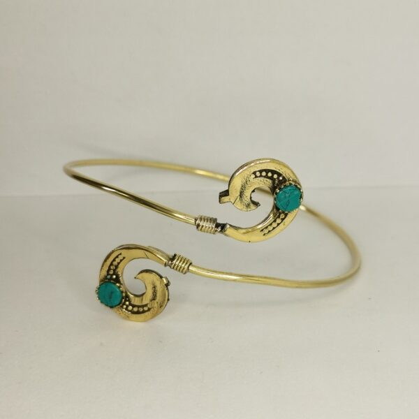Bracciale etnico da braccio con pietre - immagine 5