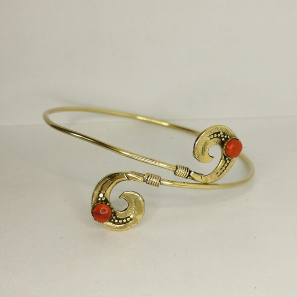 Bracciale etnico da braccio con pietre - immagine 3