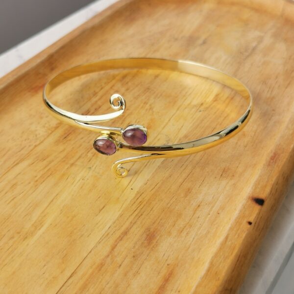 Bracciale etnico da braccio con pietre - immagine 6