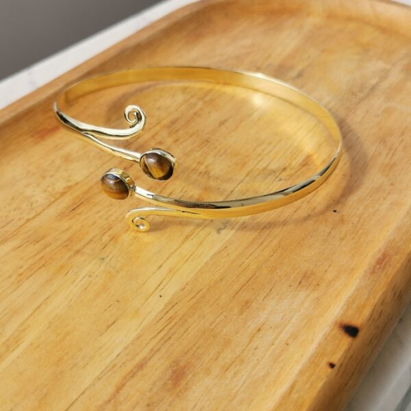 Bracciale etnico da braccio con pietre - immagine 4