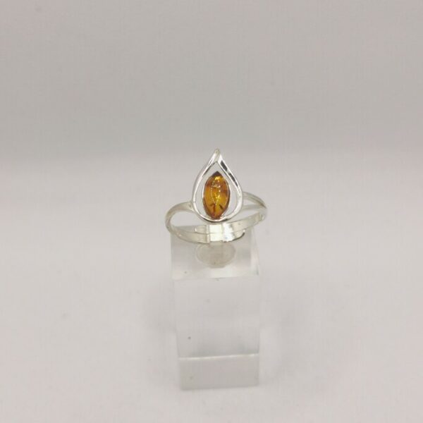 Anello Drop fluid silver Amber - immagine 2