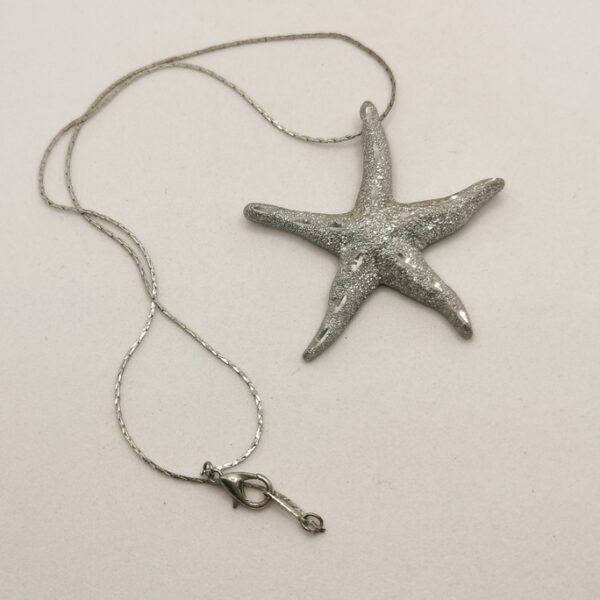 Diamond-coated aluminium necklace - Sea star - immagine 3