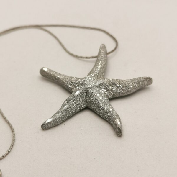 Diamond-coated aluminium necklace - Sea star - immagine 2
