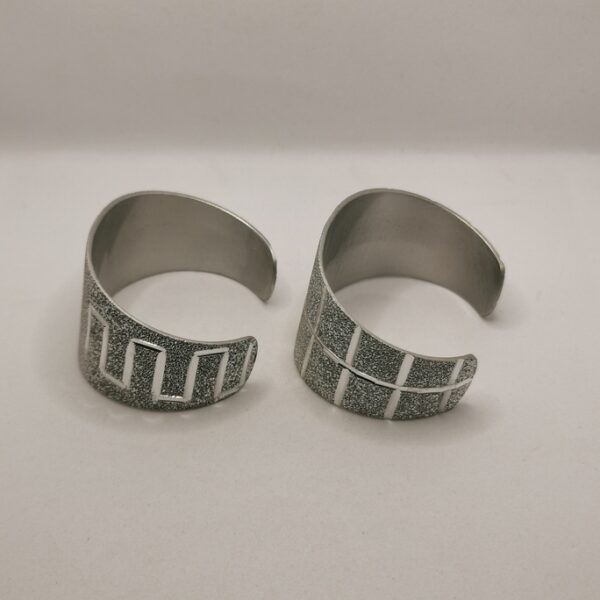Diamond-coated aluminium bracelet - immagine 2