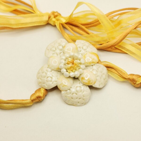 Ceramic - Yellow flower - immagine 2