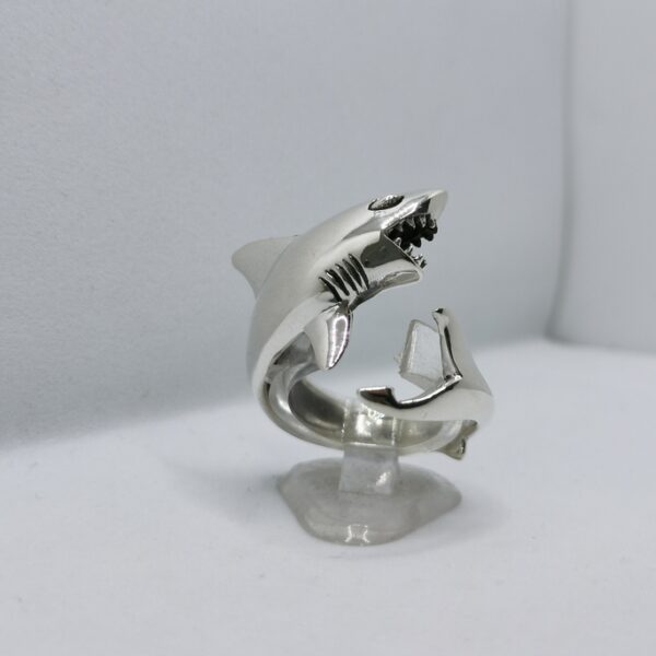 Silver Shark small ring - immagine 2