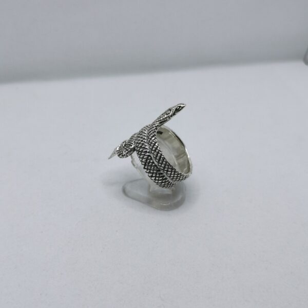 Silver snake ring - immagine 5
