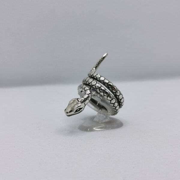 Silver snake ring - immagine 3