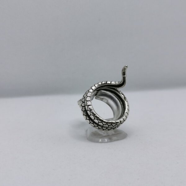 Silver snake ring - immagine 2
