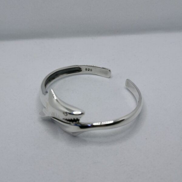 Silver Shark Bracelet - immagine 4