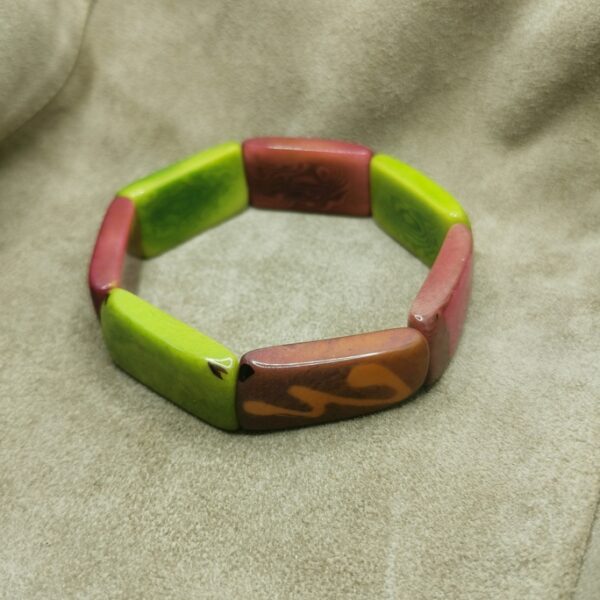 Bracciale in avorio vegetale - immagine 3